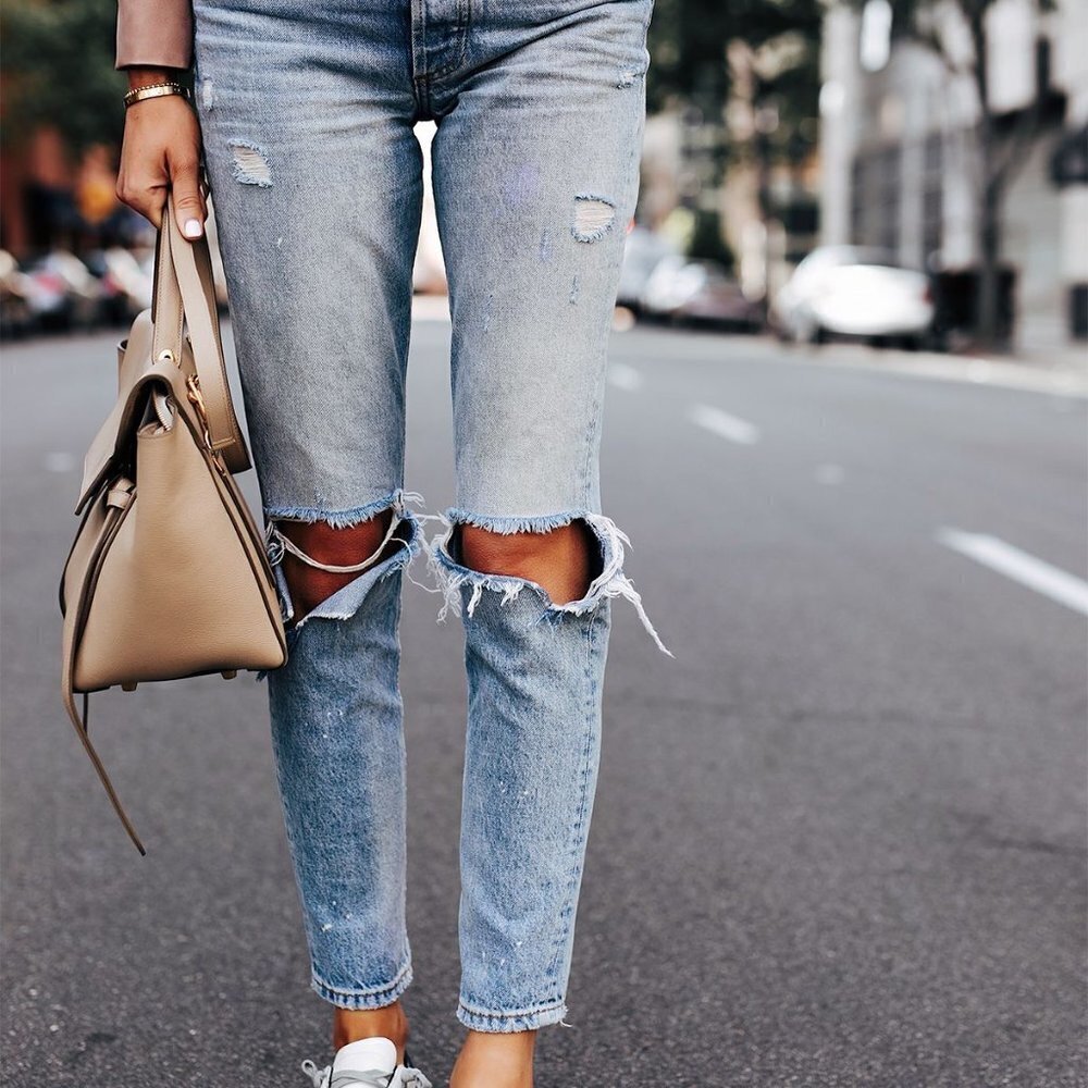 Boyish by Her Billy jeans in Some Like it Hot med destress destroy wash Size  25